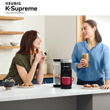 Keurig&reg; K-Supreme&reg; Single Serve Keurig Coffee Maker MultiStream Technology in Black. View a larger version of this product image.