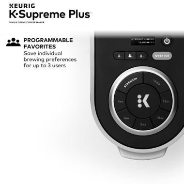 Keurig&reg; K-Supreme Plus&reg; Single Serve Coffee Maker MultiStream Technology&trade; in Stainless Steel. View a larger version of this product image.