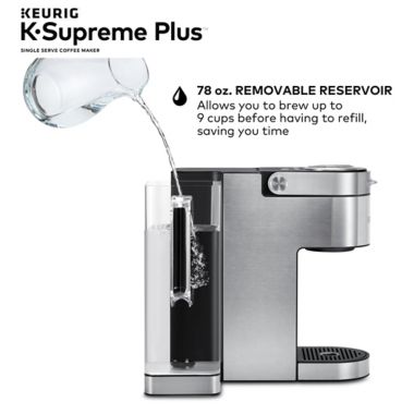 Keurig&reg; K-Supreme Plus&reg; Single Serve Coffee Maker MultiStream Technology&trade; in Stainless Steel. View a larger version of this product image.