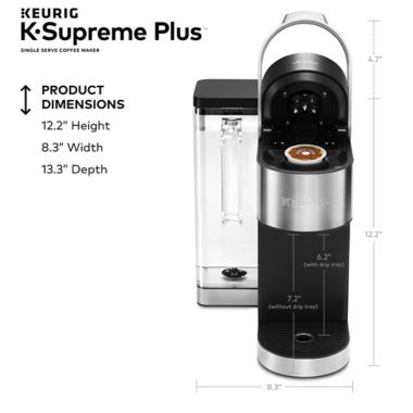 Keurig&reg; K-Supreme Plus&reg; Single Serve Coffee Maker MultiStream Technology&trade; in Stainless Steel. View a larger version of this product image.