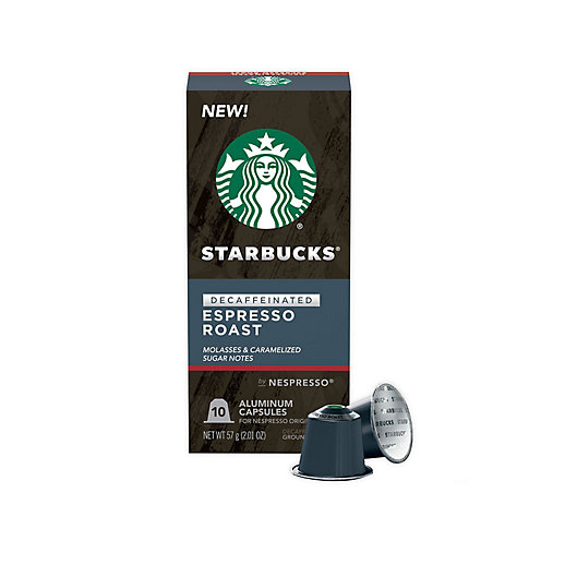 Alternate image 1 for Starbucks® by Nespresso® Decaf Espresso Roast Capsules 10-Count