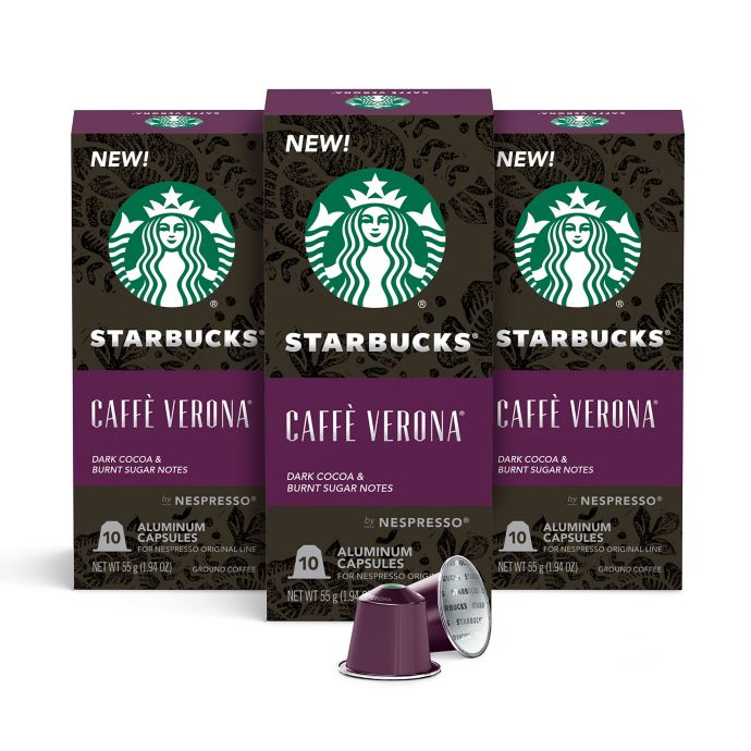 starbucks caffe verona nespresso pods