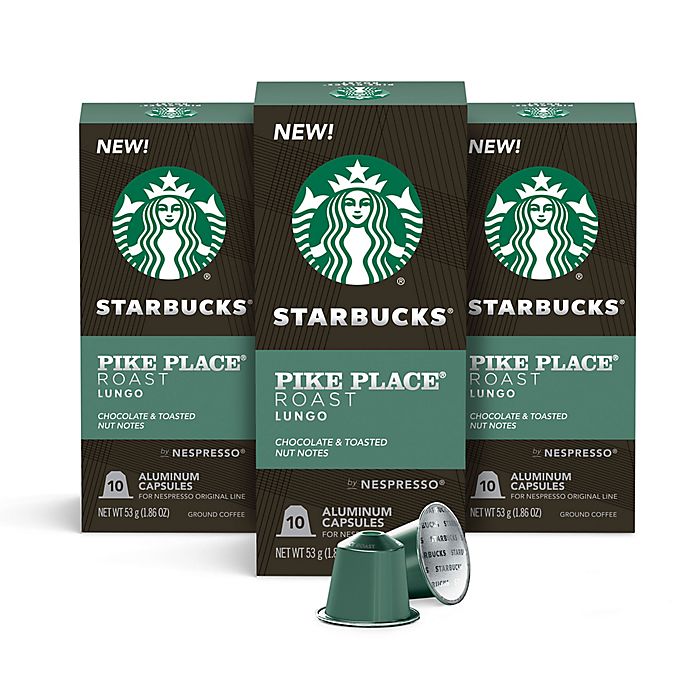 Starbucks By Nespresso Pike Place Coffee Capsules 30 Count Bed Bath Beyond