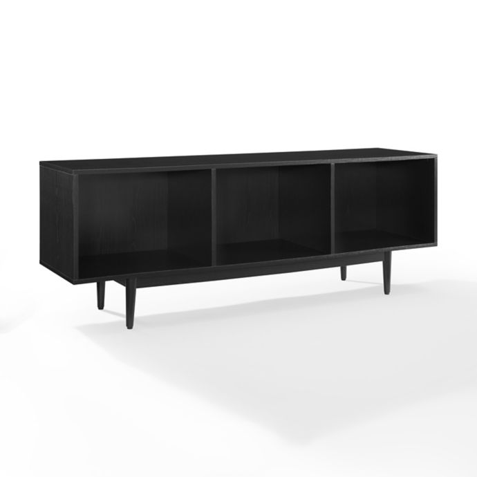 Crosley Liam Record Storage Console Cabinet in Black | Bed ...