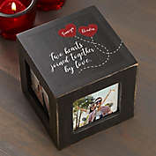 Two Hearts, One Love Personalized Photo Cube