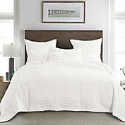 Homthreads Bowie 3-Piece Reversible Queen Bedspread Set in White
