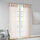 Alternate image 1 for Madison Park Ceres 63-Inch Twist Tab Window Curtain Panels in Blush (Set of 2)