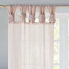 Alternate image 2 for Madison Park Ceres 63-Inch Twist Tab Window Curtain Panels in Blush (Set of 2)