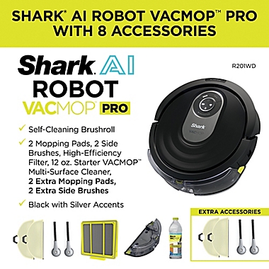 Shark AI VACMOP RV2001WD Wi-Fi Connected Robot Vacuum and Mop with Advanced Navigation. View a larger version of this product image.