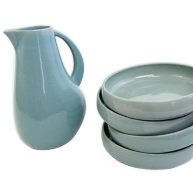 Carthage.co La Marsa 5-Piece Brunch Set in Pale Jade. View a larger version of this product image.