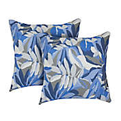 Astella 18-Inch Square Indoor/Outdoor Throw Pillows in Blue Dewey (Set of 2)