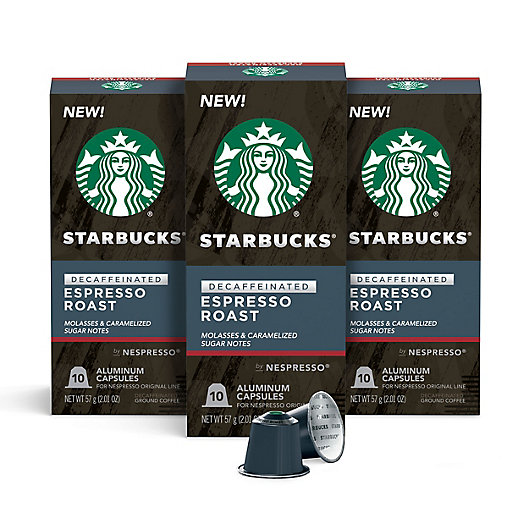 Alternate image 1 for Starbucks® by Nespresso® Decaf Espresso Capsules 30-Count