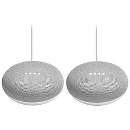 Google Nest Mini 2nd Generation with Google Assistant in Chalk (Set of 2)