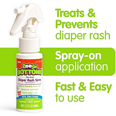 Boogie Bottoms&reg; 1.7 fl.oz. No-Rub Diaper Rash Spray. View a larger version of this product image.