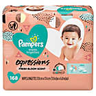 Alternate image 0 for Pampers&reg; Expressions 168-Count Fresh Bloom Scented Baby Wipes