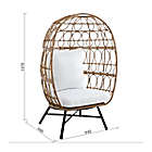 Alternate image 2 for Bee &amp; Willow&trade; Stationary Egg Chair in Brown