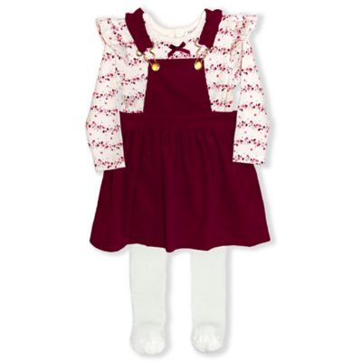 newborn burgundy dress