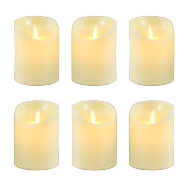 Moving Flame LED Votive Candles (Set of 6). View a larger version of this product image.