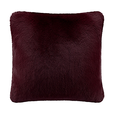UGG&reg; Mammoth Square Throw Pillow in Cabernet. View a larger version of this product image.