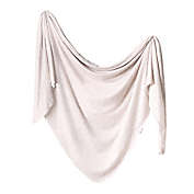 Copper Pearl Oat Knit Swaddle Blanket in Cream