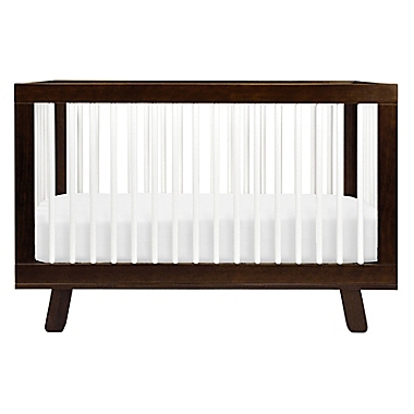 Babyletto Hudson 3-in-1 Convertible Crib in Espresso/White. View a larger version of this product image.