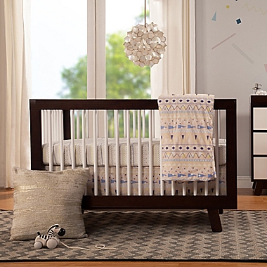 Babyletto Hudson 3-in-1 Convertible Crib in Espresso/White. View a larger version of this product image.