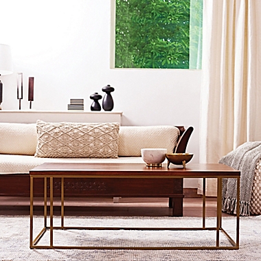 O&amp;O by Olivia &amp; Oliver&trade; Coffee Table in Walnut/Antique Brass. View a larger version of this product image.
