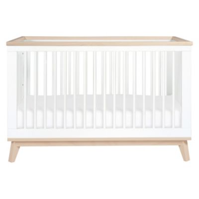 natural and white cot