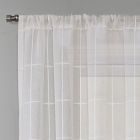 Alternate image 1 for Barkley Rod Pocket Light Filtering Semi-Sheer Window Curtain Panel in White (Single)