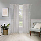 Stanton Rod Pocket Light Filtering Sheer Window Curtain Panel in Ivory (Single)