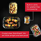 Alternate image 4 for Rubbermaid&reg; Brilliance&trade; 3.2-Cup Glass Food Storage Container with Lid