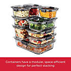 Alternate image 2 for Rubbermaid&reg; Brilliance&trade; 3.2-Cup Glass Food Storage Container with Lid