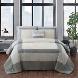 Grey And Tan Comforter Bed Bath Beyond