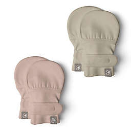 goumi® 2-Pack Mitts in Tan/Pink