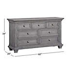 Alternate image 4 for Oxford Baby Westport 7-Drawer Double Dresser in Dusk Grey