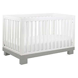 Babyletto Modo 3-in-1 Convertible Crib in Grey and White