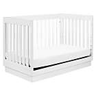 Alternate image 2 for Babyletto Harlow 3-in-1 Convertible Crib with Toddler Bed Conversion Kit in White and Acrylic