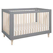 Babyletto Lolly 3-in-1 Convertible Crib in Grey/Washed Natural