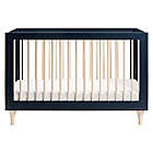 Alternate image 1 for Babyletto Lolly 3-in-1 Convertible Crib in Navy/Washed Natural