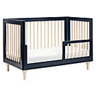 Alternate image 2 for Babyletto Lolly 3-in-1 Convertible Crib in Navy/Washed Natural