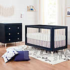 Alternate image 11 for Babyletto Lolly 3-in-1 Convertible Crib in Navy/Washed Natural