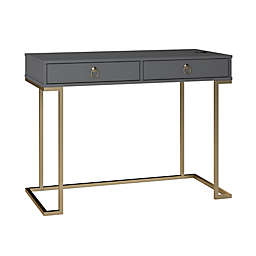 Ameriwood Home Hailey Writing Desk in Graphite Grey