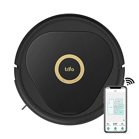 Alternate image 1 for Trifo Lucy The AI Home Robot Vacuum in Black/Gold