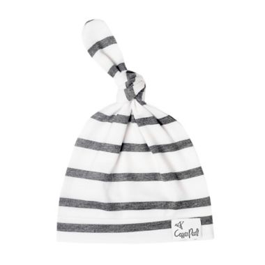 Copper Pearl&trade; City Top Knot Hat in White/Black. View a larger version of this product image.