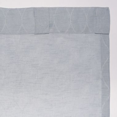 Benton 84-Inch Rod Pocket/Back Tab Sheer Window Curtain Panel in Arctic Blue (Single). View a larger version of this product image.