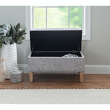 Sanaa Storage Ottoman in Stone. View a larger version of this product image.