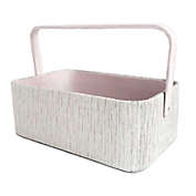 Taylor Madison Designs&reg; Silver Ombr&eacute; Diaper Caddy in Pink/Silver