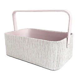 Taylor Madison Designs® Silver Ombré Diaper Caddy in Pink/Silver