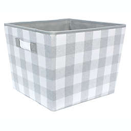 Taylor Madison Designs® Buffalo Check Large Storage Bin in Gray/White
