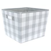 Taylor Madison Designs&reg; Buffalo Check Large Storage Bin in Gray/White